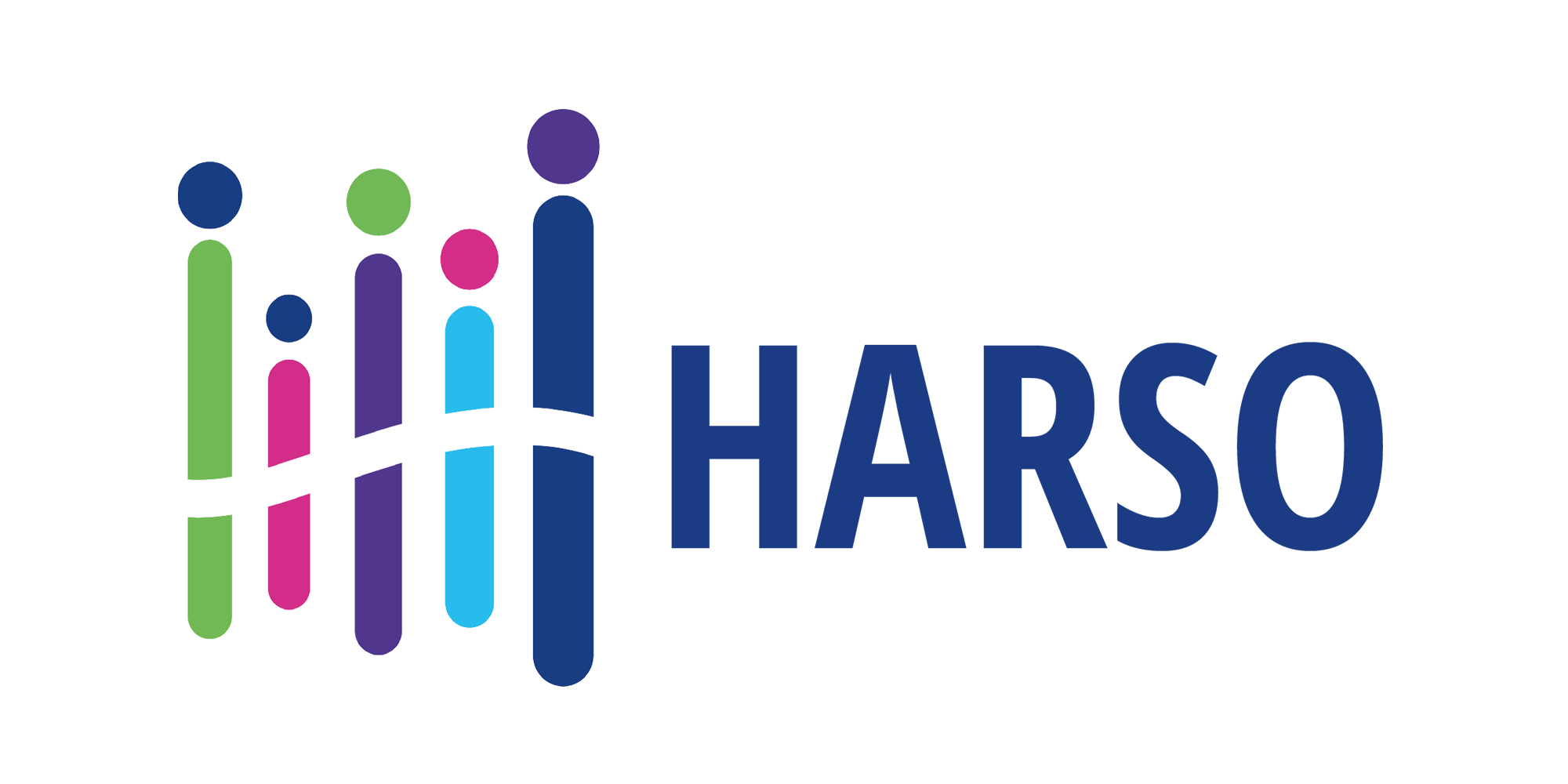 HARSO multicolour logo.